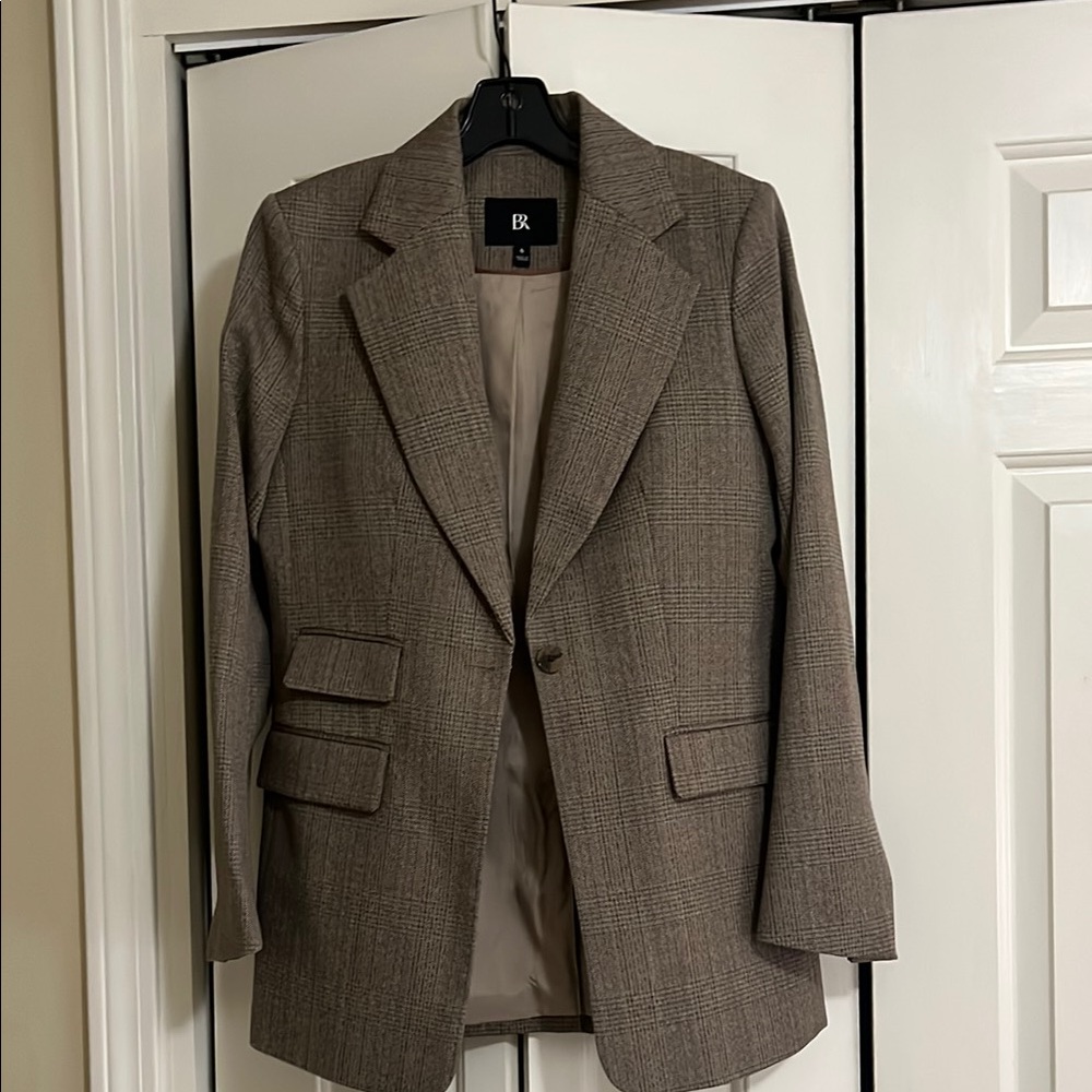 Banana Republic Lido Sculpted Italian Wool Blazer.